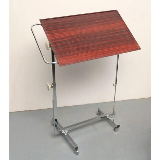 Image 1 of Vintage Metall und Sperrholz Wagen von Variett Bremshey, Deutschland 1970