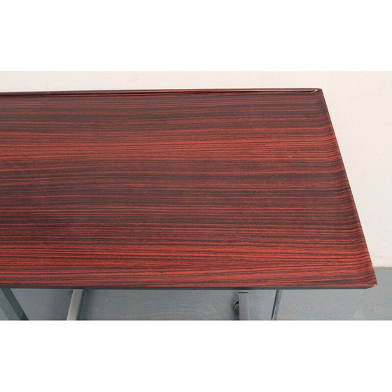 Image 1 of Vintage Metall und Sperrholz Wagen von Variett Bremshey, Deutschland 1970