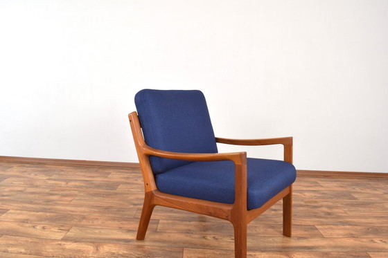 Image 1 of Dänischer Senator Lounge Chair aus Teakholz von Ole Wanscher für Cado, 1960er Jahre.