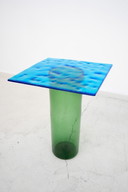 Postmoderner italienischer Tisch aus Muranoglas