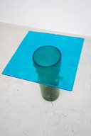 Postmoderner italienischer Tisch aus Muranoglas