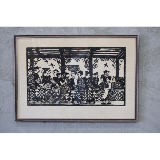 Image 1 of Moderne Lithografie von Yngve Berg, Schweden 1962