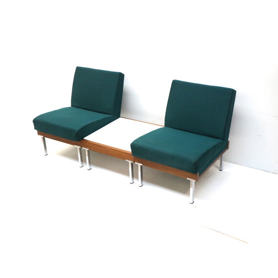 Image 1 of Satz von 2 Sesseln und Couchtisch / modulares Sofa aus den 1960er Jahren