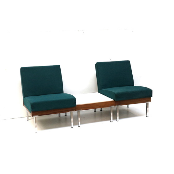 Image 1 of Satz von 2 Sesseln und Couchtisch / modulares Sofa aus den 1960er Jahren