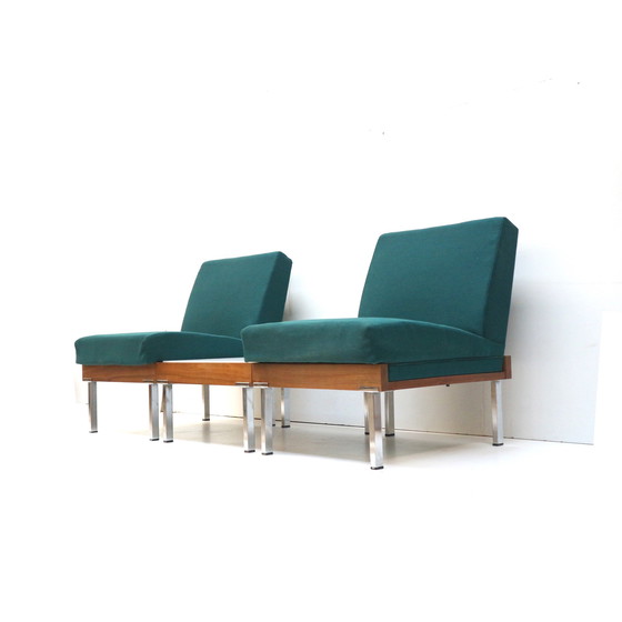 Image 1 of Satz von 2 Sesseln und Couchtisch / modulares Sofa aus den 1960er Jahren