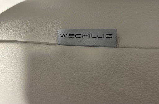 1X Schillig Sofa, 2X Schillig Fußbänke