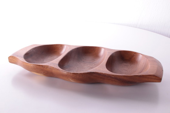 Image 1 of Vintage Teakholz Getränkeschale 1960er Jahre Deutsch