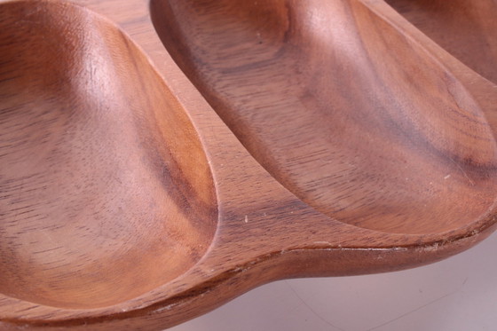 Image 1 of Vintage Teakholz Getränkeschale 1960er Jahre Deutsch