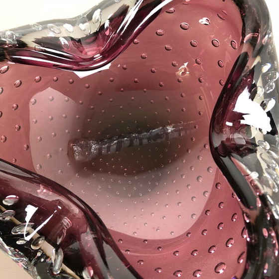 Image 1 of Aschenbecher aus Muranoglas mit Blasen, Italien 1970er Jahre