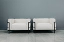 2x Cassina Corbusier LC3 Sessel