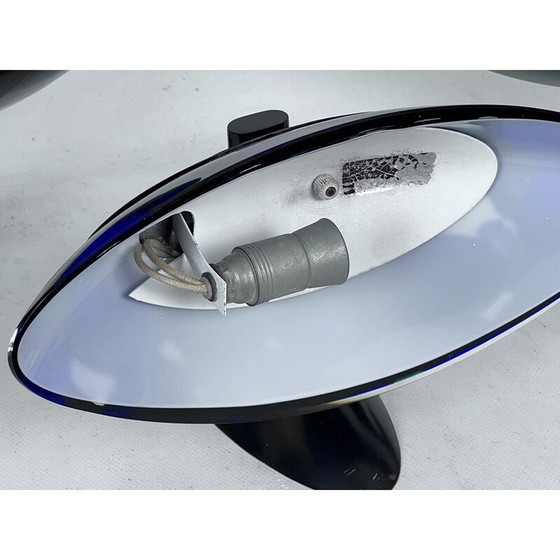 Image 1 of Satz von 4 Wandlampen aus Glas und Metall von Ottavio Missoni, Italien 1980