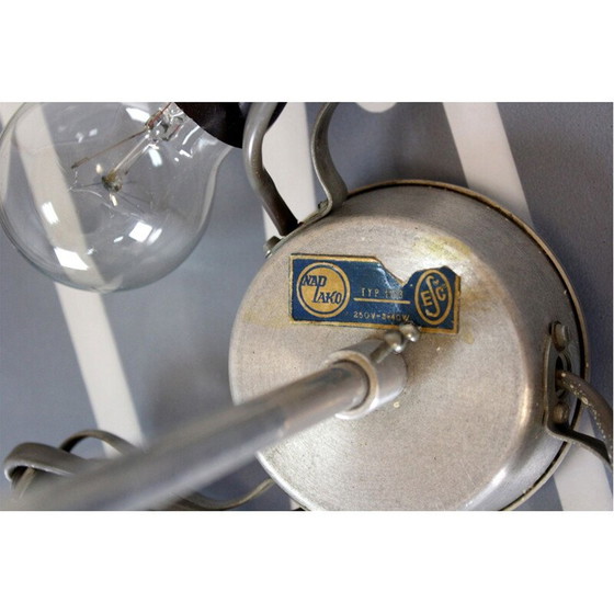 Image 1 of Aufhängung aus gemustertem Glas von Napako, Tschechoslowakei 1950