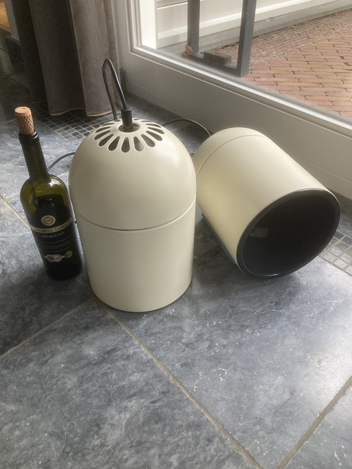 2X Philips Vintage-Pendelleuchten (1970er Jahre)