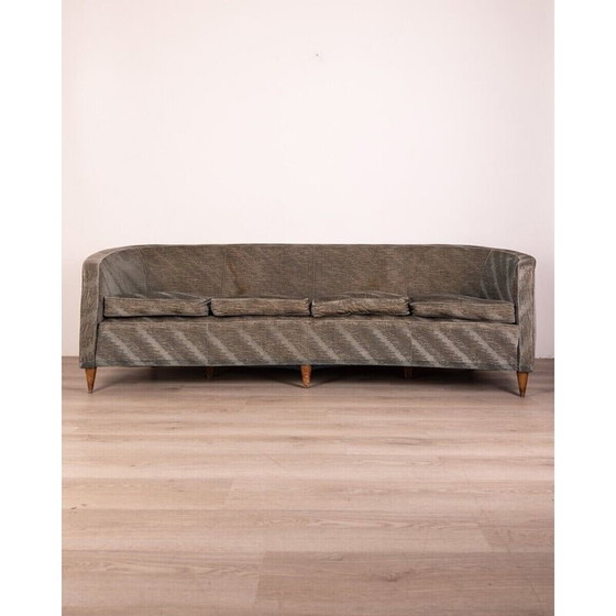 Image 1 of Sofa aus blauem Samt, Italien 1950