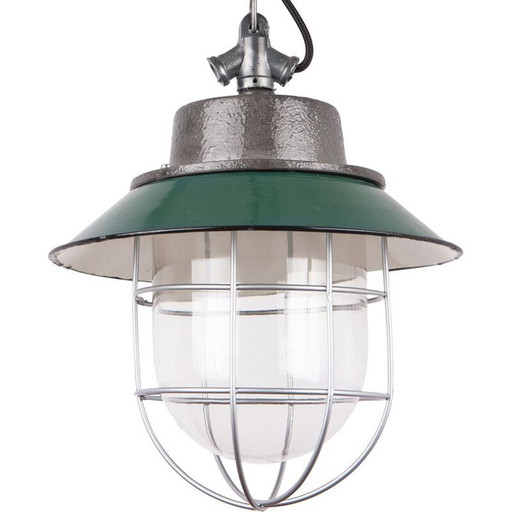 Aufhängung vintage en émail par Energo-Metal Spółdzielnia Pracy Przyszłość, Pologne 1960