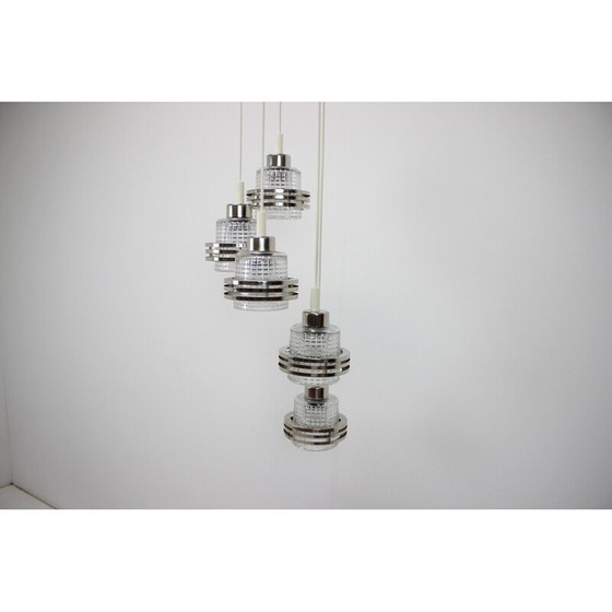 Image 1 of Vintage Kaskaden-Kronleuchter, Tschechoslowakei 1960er Jahre