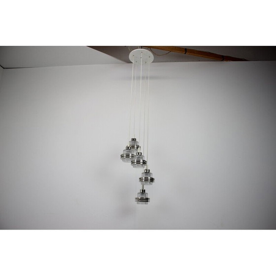 Image 1 of Vintage Kaskaden-Kronleuchter, Tschechoslowakei 1960er Jahre