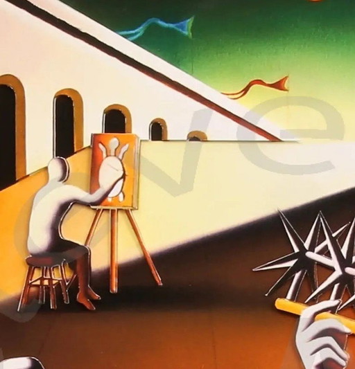 Metaphysische Harmonie - 3D-Konstruktion - Mark Kostabi