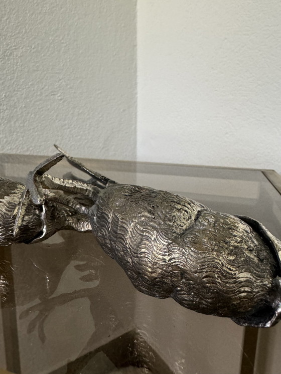 Image 1 of Fasane Dekorative Silbermetall 70er Jahre