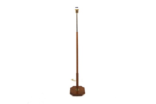 Skandinavische Stehlampe aus Teakholz und Metall, Schweden, 1960