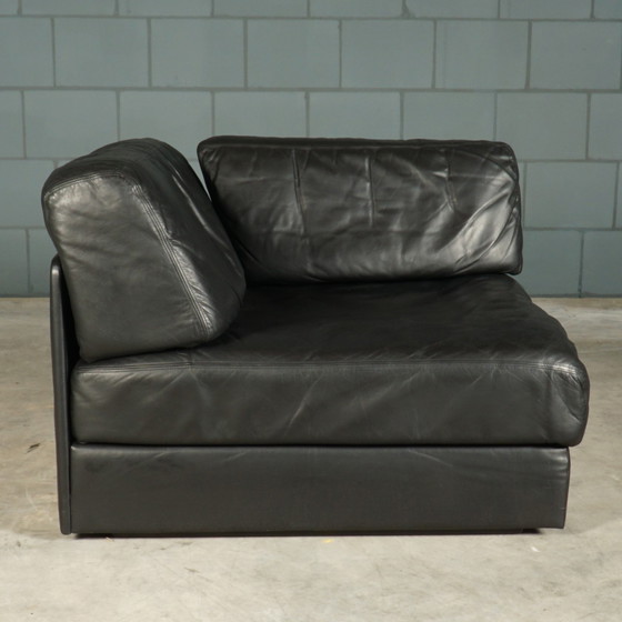 Image 1 of De Sede DS-76 - modulares schwarzes Ledersofa