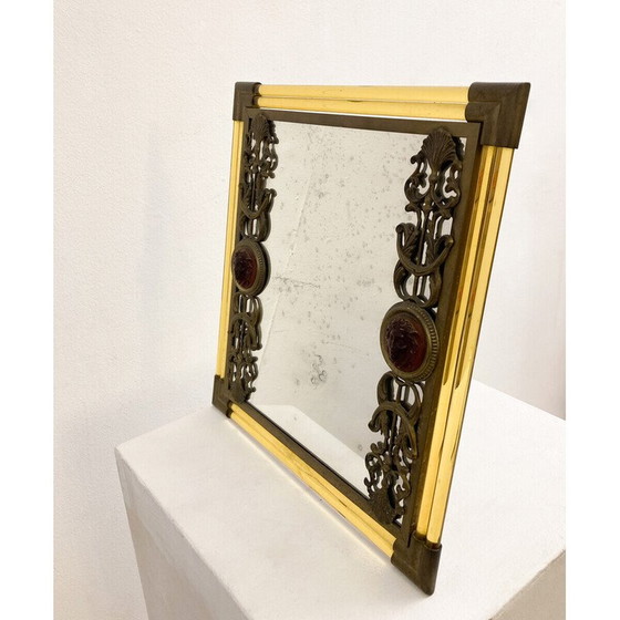 Image 1 of Mid Century Schreibtischspiegel, Italien 1970er