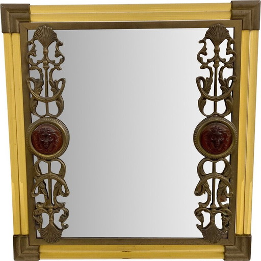 Mid Century Schreibtischspiegel, Italien 1970er