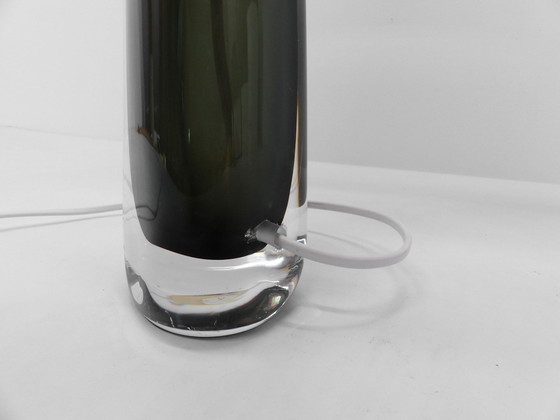 Image 1 of Skandinavische Lampe aus Glas Sommerso Nils Landberg für Orrefors 1960 signiert