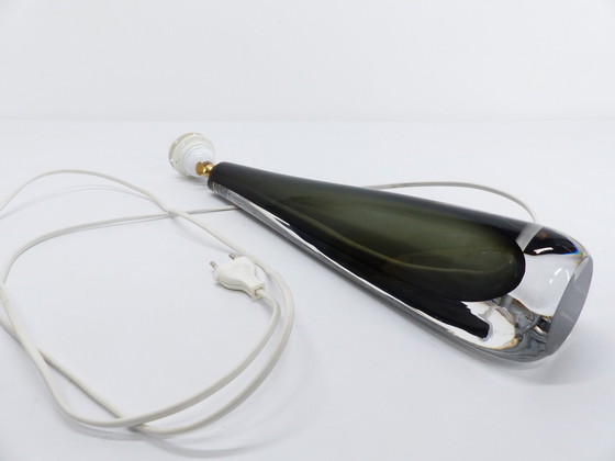 Image 1 of Skandinavische Lampe aus Glas Sommerso Nils Landberg für Orrefors 1960 signiert