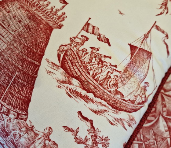 Image 1 of 2 Kissen Toile De Jouy