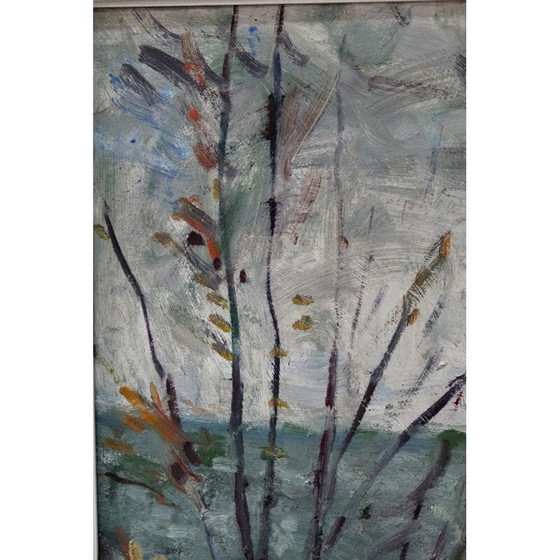 Image 1 of Altes expressionistisches Gemälde von Alexander Roos, Schweden 1947