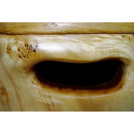 Image 1 of Vintage natürliche Akazie zoomorphic Nachttisch 1970