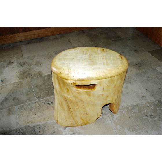 Image 1 of Vintage natürliche Akazie zoomorphic Nachttisch 1970