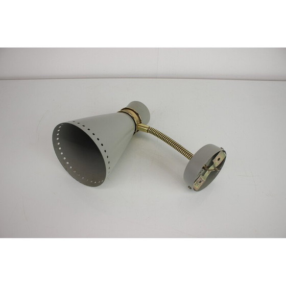 Image 1 of Vintage Wandlampe aus Metall und Messing, Deutschland 1960
