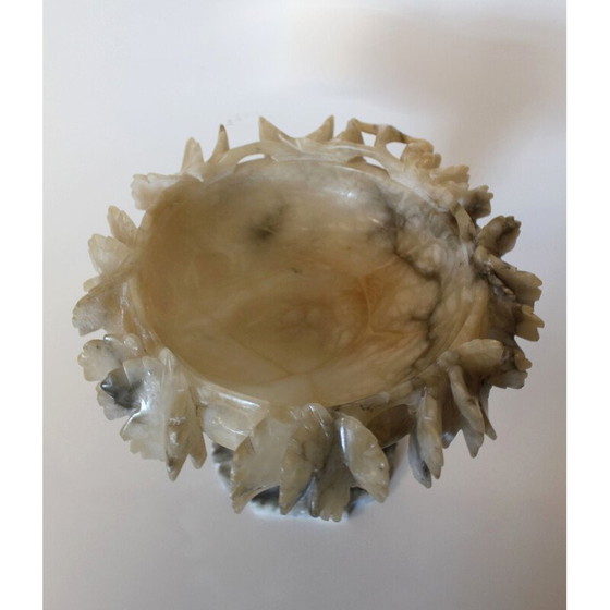 Image 1 of Vintage "Tazza" Tafelaufsatz aus Alabaster, Italien