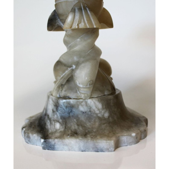 Image 1 of Vintage "Tazza" Tafelaufsatz aus Alabaster, Italien