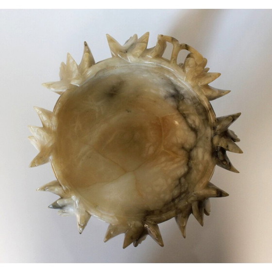 Image 1 of Vintage "Tazza" Tafelaufsatz aus Alabaster, Italien