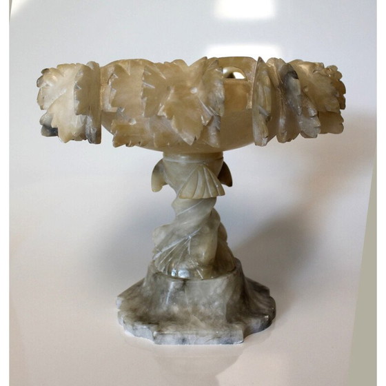 Image 1 of Vintage "Tazza" Tafelaufsatz aus Alabaster, Italien