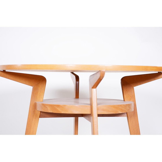 Image 1 of Mid Century Couchtisch aus Eichenholz, Tschechische Republik 1950er Jahre