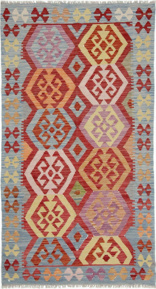 Original Old Style Kelim Afghan 196 X 102 Cm Top Zustand