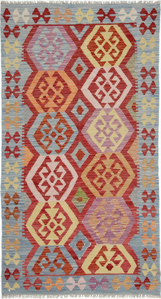 Image 1 of Original Old Style Kelim Afghan 196 X 102 Cm Top Zustand