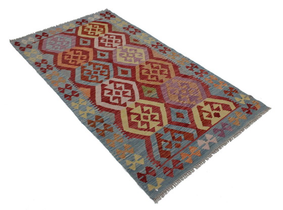 Image 1 of Original Old Style Kelim Afghan 196 X 102 Cm Top Zustand