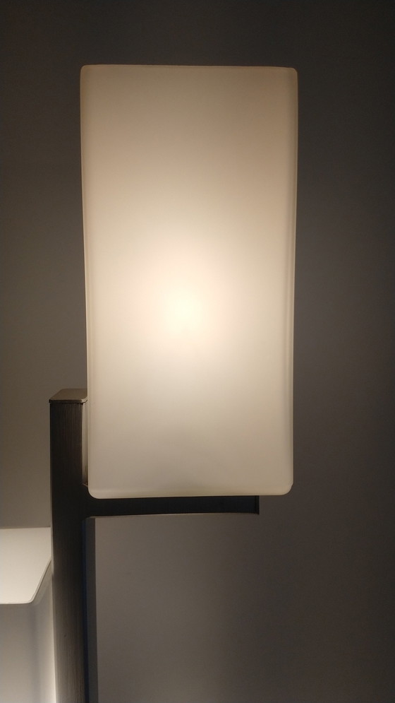 Image 1 of Stehleuchte mit quadratischen Milchglasschirmen