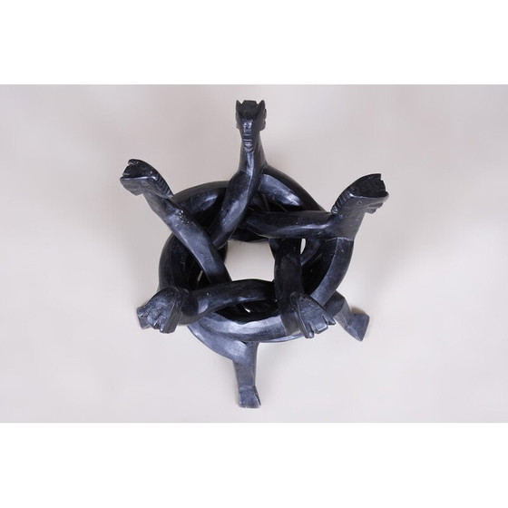 Image 1 of Klappbarer Couchtisch im Art déco-Stil, Afrika 1930er Jahre