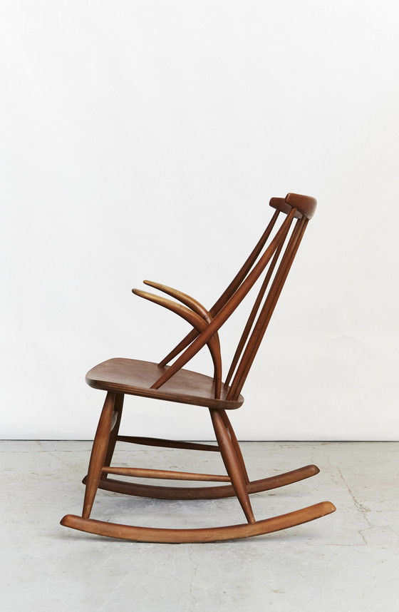 Image 1 of Illum Wikkelsø Rocking Chair "IW3" für Niels Eilersen