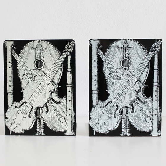 Image 1 of 2x Strumenti Musicali von Piero Fornasetti Boekensteun