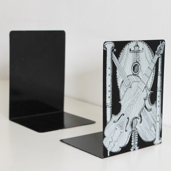 Image 1 of 2x Strumenti Musicali von Piero Fornasetti Boekensteun