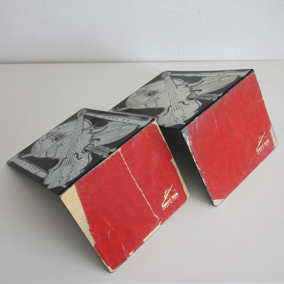 Image 1 of 2x Strumenti Musicali von Piero Fornasetti Boekensteun