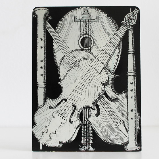 Image 1 of 2x Strumenti Musicali von Piero Fornasetti Boekensteun