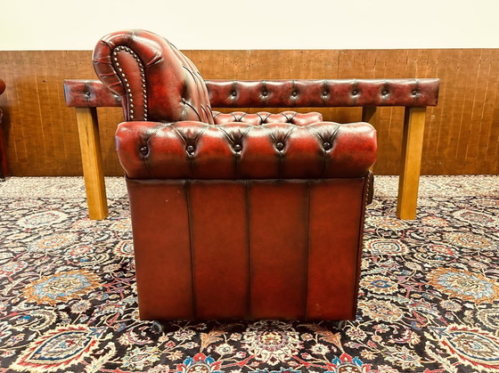 Image 1 of Die Marke Chesterfield Esstisch mit Esszimmerstühlen
